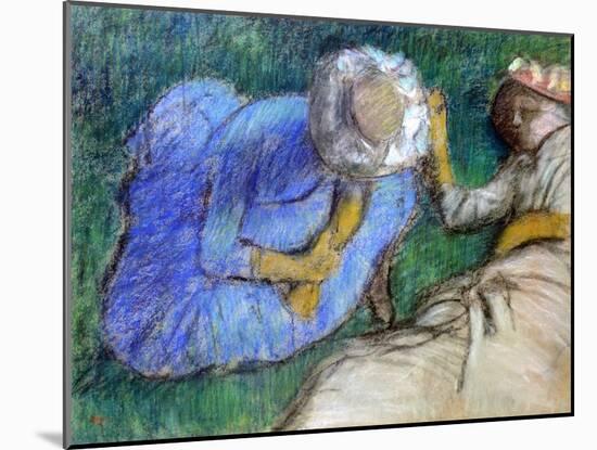 Young Women Resting, Late 19th-Early 20th Century-Edgar Degas-Mounted Giclee Print