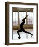 Young Women Stretching During Exercise Session, New York, New York, USA-Chris Trotman-Framed Photographic Print