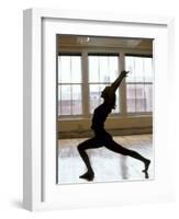 Young Women Stretching During Exercise Session, New York, New York, USA-Chris Trotman-Framed Photographic Print