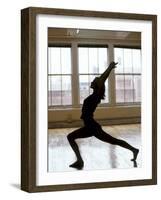 Young Women Stretching During Exercise Session, New York, New York, USA-Chris Trotman-Framed Photographic Print