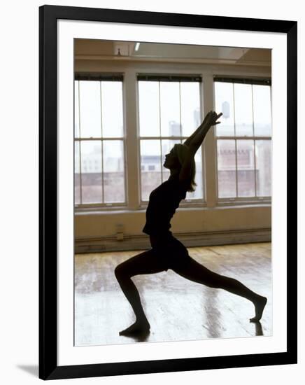 Young Women Stretching During Exercise Session, New York, New York, USA-Chris Trotman-Framed Photographic Print