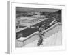 Young Women Walking Up Steps at the Beach Resort Mar Del Plata-Hart Preston-Framed Premium Photographic Print