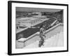 Young Women Walking Up Steps at the Beach Resort Mar Del Plata-Hart Preston-Framed Premium Photographic Print