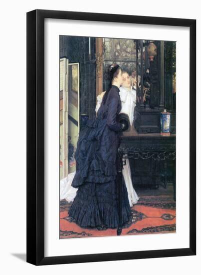 Young Women with Japanese Goods-James Tissot-Framed Art Print