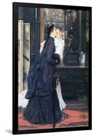 Young Women with Japanese Goods-James Tissot-Framed Art Print