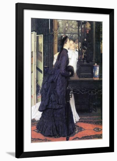 Young Women with Japanese Goods-James Tissot-Framed Art Print