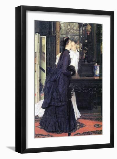 Young Women with Japanese Goods-James Tissot-Framed Art Print