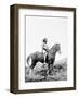 Young Yakima on Horseback-Edward S^ Curtis-Framed Giclee Print