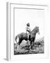 Young Yakima on Horseback-Edward S^ Curtis-Framed Giclee Print