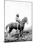 Young Yakima on Horseback-Edward S^ Curtis-Mounted Giclee Print