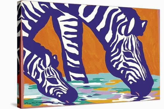 Young Zebra-Gerry Baptist-Stretched Canvas