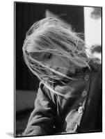 Youngest Student at Children's Village For Troubled Children, with Hair Blowing in the Breeze-Mark Kauffman-Mounted Photographic Print