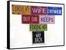 Youngman I Drive My Wife-Gregory Constantine-Framed Stretched Canvas