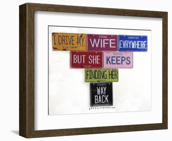 Youngman I Drive My Wife-Gregory Constantine-Framed Giclee Print