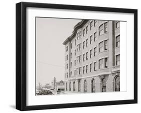 Youngs Hotel and Boardwalk, Atlantic City, N.J.-null-Framed Photo