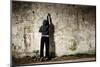 Youngster with Spray Paint and an Empty Wall for Graffiti-warrengoldswain-Mounted Photographic Print