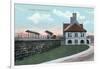 Youngstown, Ohio - Baltimore and Ohio Railway Train Depot View-Lantern Press-Framed Art Print