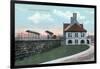 Youngstown, Ohio - Baltimore and Ohio Railway Train Depot View-Lantern Press-Framed Art Print