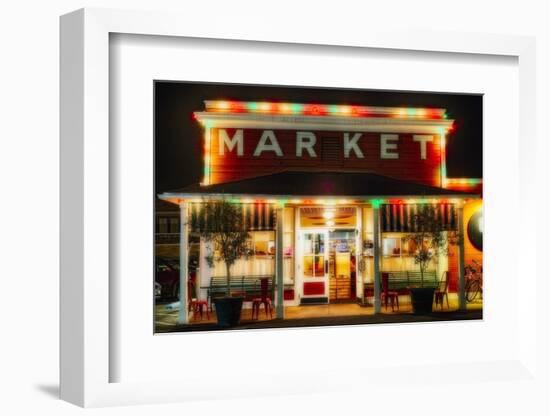 Yountville Market, Napa Valley, California-George Oze-Framed Photographic Print