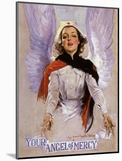 Your Angel of Mercy, c.1917-Howard Chandler Christy-Mounted Giclee Print