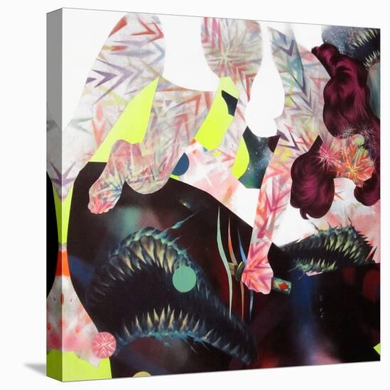 Your Battle With Nature-Shark Toof-Stretched Canvas