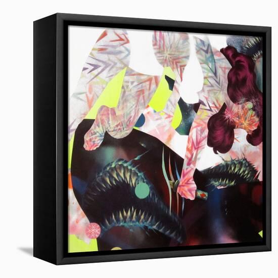 Your Battle With Nature-Shark Toof-Framed Stretched Canvas