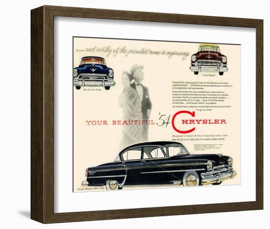 Your Beautiful '54 Chrysler-null-Framed Art Print