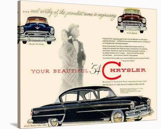 Your Beautiful '54 Chrysler-null-Stretched Canvas