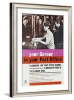 Your Career in Your Post Office-London Typographical Designers-Framed Art Print