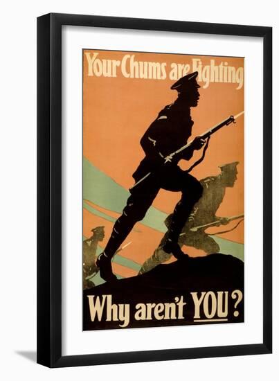Your Chums are Fighting -- Why Aren't You?, Pub. 1917-null-Framed Giclee Print
