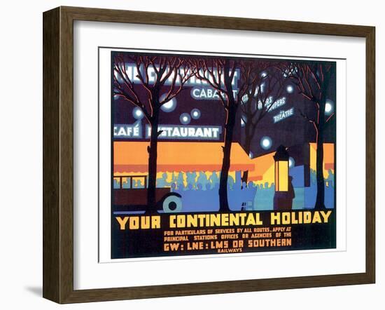 Your Continental Holiday-null-Framed Art Print