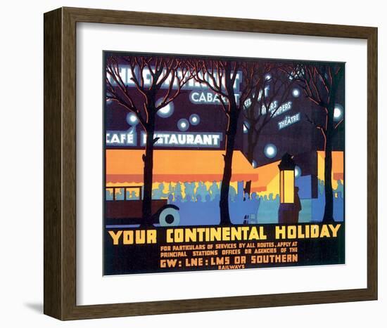 Your Continental Holiday-null-Framed Art Print