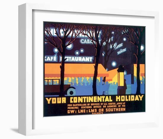 Your Continental Holiday-null-Framed Art Print