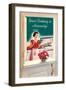 Your Cooking is Heavenly, Woman Reading Cookbook-null-Framed Art Print