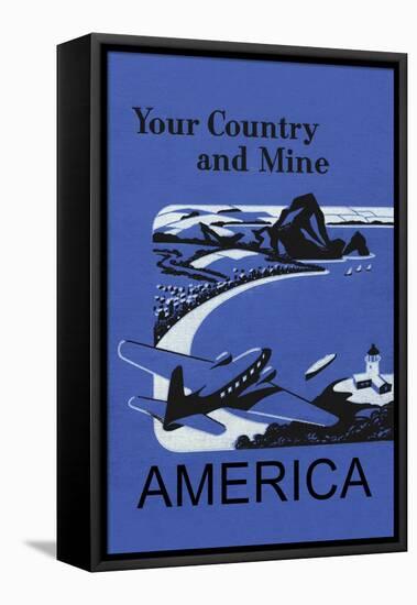 Your Country And Mine: America-null-Framed Stretched Canvas