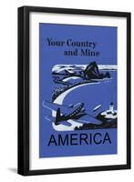 Your Country And Mine: America-null-Framed Art Print