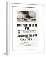 Your Country is at War, c.1917-Frank Paulus-Framed Art Print