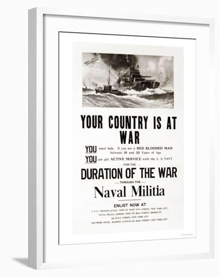 Your Country is at War, c.1917-Frank Paulus-Framed Art Print