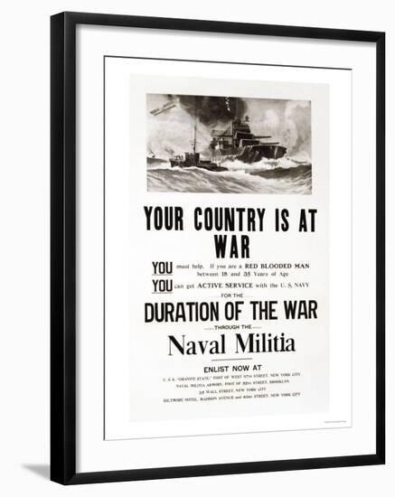 Your Country is at War, c.1917-Frank Paulus-Framed Art Print