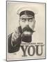 Your Country Needs You, Featuring Lord Kitchener-Alfred Leeze-Mounted Photographic Print