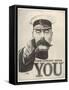 Your Country Needs You, Featuring Lord Kitchener-Alfred Leeze-Framed Stretched Canvas