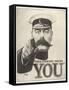 Your Country Needs You, Featuring Lord Kitchener-Alfred Leeze-Framed Stretched Canvas