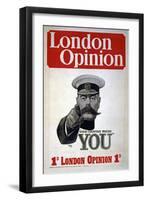 "Your Country Needs You", Poster for the London Opinion, 1914-Alfred Leete-Framed Giclee Print