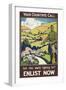 Your Country's Call ...' a Recruitment Poster Showing the British Countryside-null-Framed Giclee Print