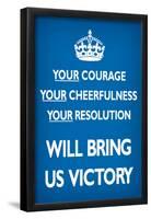 Your Courage Will Bring Us Victory, Blue-null-Framed Poster
