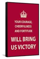 Your Courage-The Vintage Collection-Framed Stretched Canvas