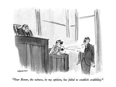 '"Your Honor, the witness, in my opinion, has failed to establish