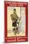 Your King and Country Need You'. a Recruitment Poster Showing a Scottish Soldier-null-Mounted Giclee Print