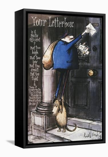 Your Letterbox-Ronald Searle-Framed Stretched Canvas