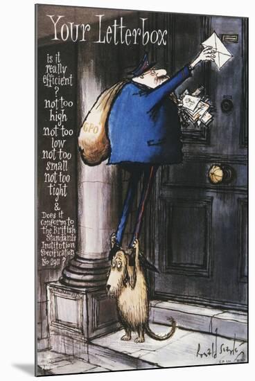 Your Letterbox-Ronald Searle-Mounted Art Print